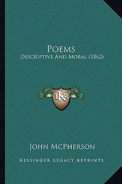 portada poems poems: descriptive and moral (1862) (en Inglés)