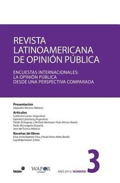 portada Revista Latinoamericana de Opinión Pública N°3: Encuestas Internacionales: la opinión pública desde una perspectiva comparada