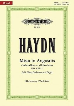 portada Missa in Angustiis D-Moll Hob. Xxii: 11 "Nelson-Messe" / Urtext: Für Soli, Chor, Orchester und Orgel / Klavierauszug von Wilhelm Weismann (en Latin)