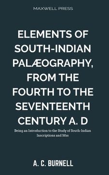 portada Elements of South-Indian Palæography, (en Inglés)