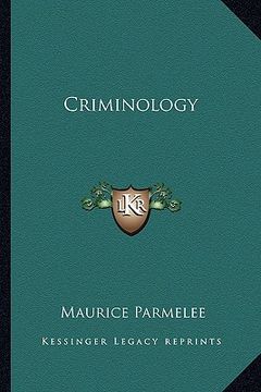 portada criminology (en Inglés)