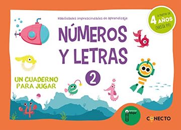 portada Números y Letras 2. Un Cuaderno Para Jugar (4 Años) (in Spanish)