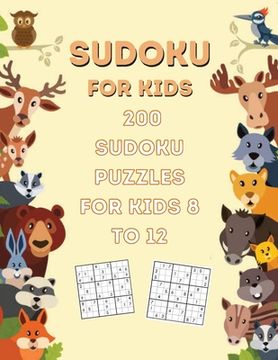 portada 200 Sudoku Puzzles For Kids Ages: 8-12 (en Inglés)