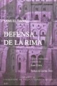 portada DEFENSA DE LA RIMA de SAMUEL DANIEL (Disbabelia)