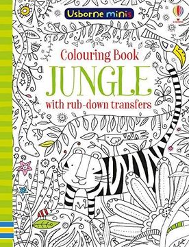 portada Colouring Book Jungle with Rub Down Transfers (Paperback) 