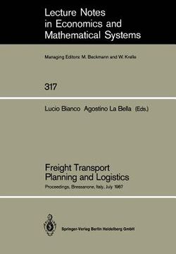 portada freight transport planning and logistics: proceedings of an international seminar on freight transport planning and logistics held in bressanone, ital (en Inglés)