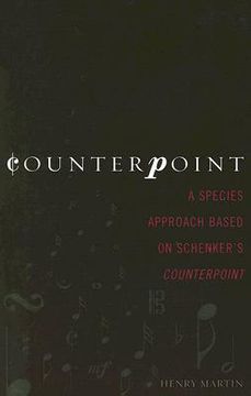 portada counterpoint: a species approach based on schenker's counterpoint