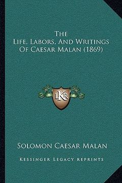 portada the life, labors, and writings of caesar malan (1869)