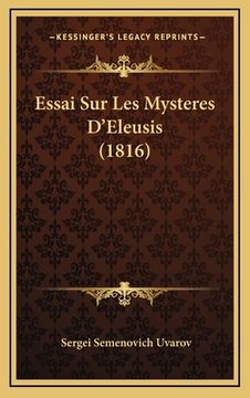 portada Essai Sur Les Mysteres D'Eleusis (1816) (in French)