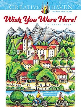 portada Creative Haven Wish you Were Here! Coloring Book (in English)