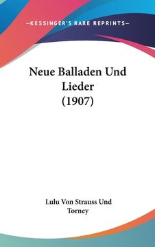 portada Neue Balladen Und Lieder (1907) (in German)