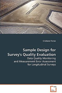 portada sample design for survey's quality evaluation (en Inglés)