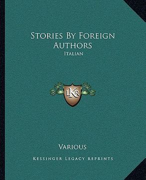 portada stories by foreign authors: italian