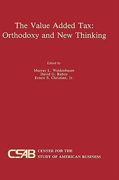portada the value-added tax: orthodoxy and new thinking (en Inglés)