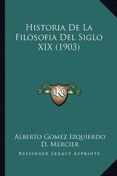portada Historia de la Filosofia del Siglo xix (1903) (in Spanish)