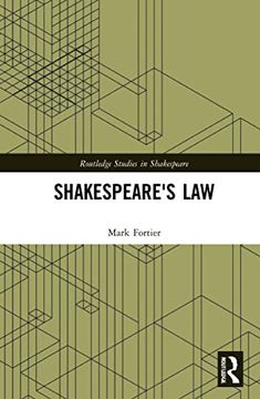 portada Shakespeare's law (Routledge Studies in Shakespeare) (en Inglés)