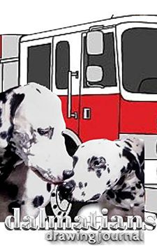 portada Dalmatian Fire Dogs Children's and Adults Coloring Book Creative Journal
