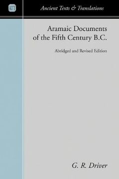 portada aramaic documents of the fifth century b.c. (en Inglés)