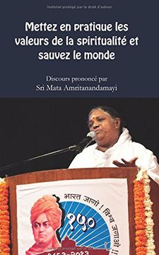 portada Mettez En Pratique Les Valeurs Spirituelles Et Sauvez Le Monde (French Edition)