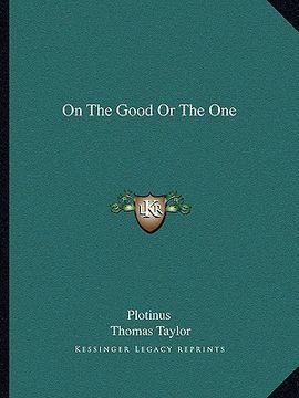 portada on the good or the one (en Inglés)
