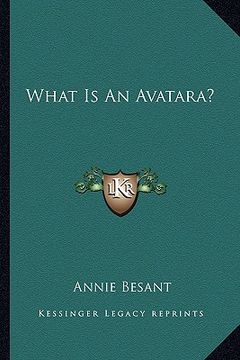 portada what is an avatara? (in English)