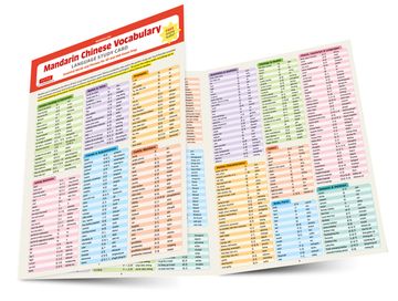 portada Mandarin Chinese Vocabulary Language Study Card: Essential Words and Phrases for ap and hsk Exam Prep (Includes Online Audio) (en Inglés)