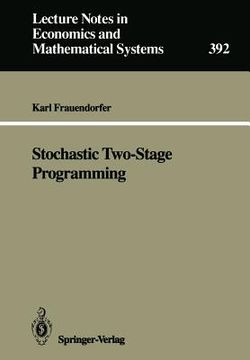 portada stochastic two-stage programming (en Inglés)