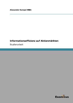 portada Informationseffizienz auf Aktienmärkten (German Edition)
