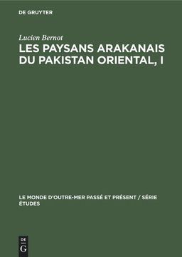 portada Les Paysans Arakanais du Pakistan Oriental, i (in French)