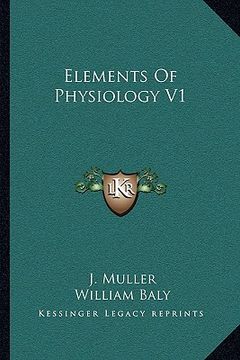 portada elements of physiology v1
