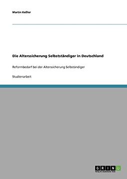 portada Die Alterssicherung Selbstständiger in Deutschland (German Edition)