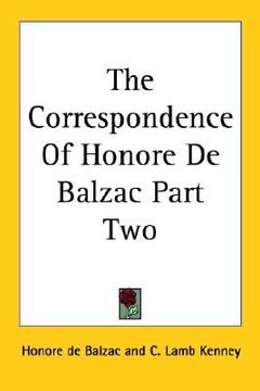 portada the correspondence of honore de balzac part two (in English)