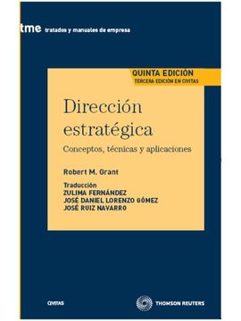 portada Dirección Estratégica - Conceptos, Técnicas y Aplicaciones (Tratados y Manuales de Empresa)