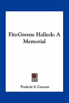 portada fitz-greene halleck: a memorial (en Inglés)