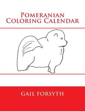 portada Pomeranian Coloring Calendar (en Inglés)