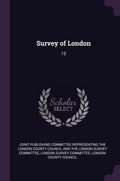 portada Survey of London: 12