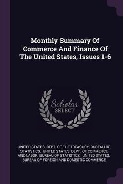 portada Monthly Summary Of Commerce And Finance Of The United States, Issues 1-6 (in English)