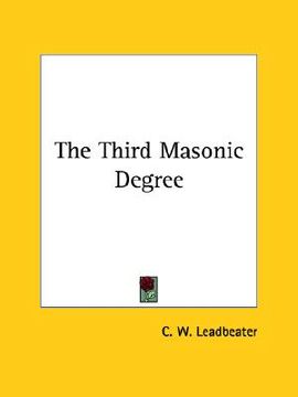 portada the third masonic degree (en Inglés)