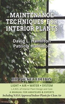 portada Maintenance Techniques for Interior Plants - Hip Pocket Edition (in English)