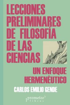 portada LECCIONES PRELIMINARES DE FILOSOFIA DE L (in Spanish)
