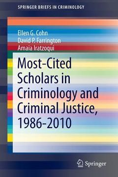 portada Most-Cited Scholars in Criminology and Criminal Justice, 1986-2010
