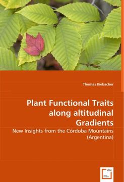 portada Plant Functional Traits Along Altitudinal Gradients (en Inglés)