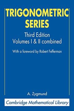 portada Trigonometric Series 3rd Edition Paperback: 1&2 (Cambridge Mathematical Library) (en Inglés)