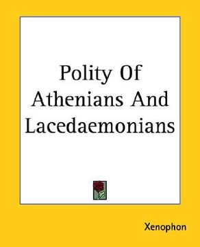 portada polity of athenians and lacedaemonians (en Inglés)