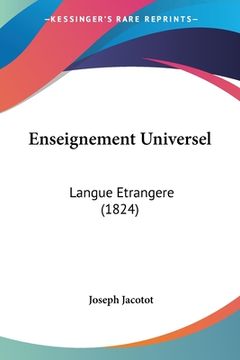 portada Enseignement Universel: Langue Etrangere (1824) (en Francés)