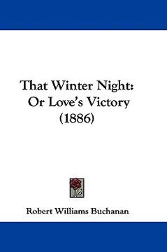 portada that winter night: or love's victory (1886) (in English)