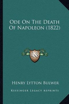 portada ode on the death of napoleon (1822) (en Inglés)