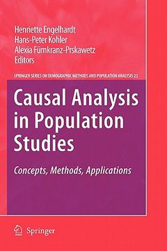 portada causal analysis in population studies: concepts, methods, applications (en Inglés)