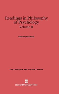 portada Readings in Philosophy of Psychology, Volume ii (Language and Thought) (en Inglés)