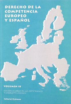 portada Derecho de la Competencia Europeo y Español. Volumen IX